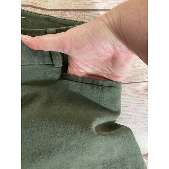 Loft Plus Women's Olive Green Marissa The Riviera Pant - 16 - Picture 11 of 14